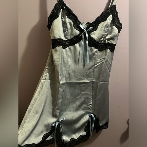 LOWEST SALE PRICE-DELIA’S “A Sorta Fairytale” Baby Blue Slip Dress NWT (Size L) - Picture 5 of 8